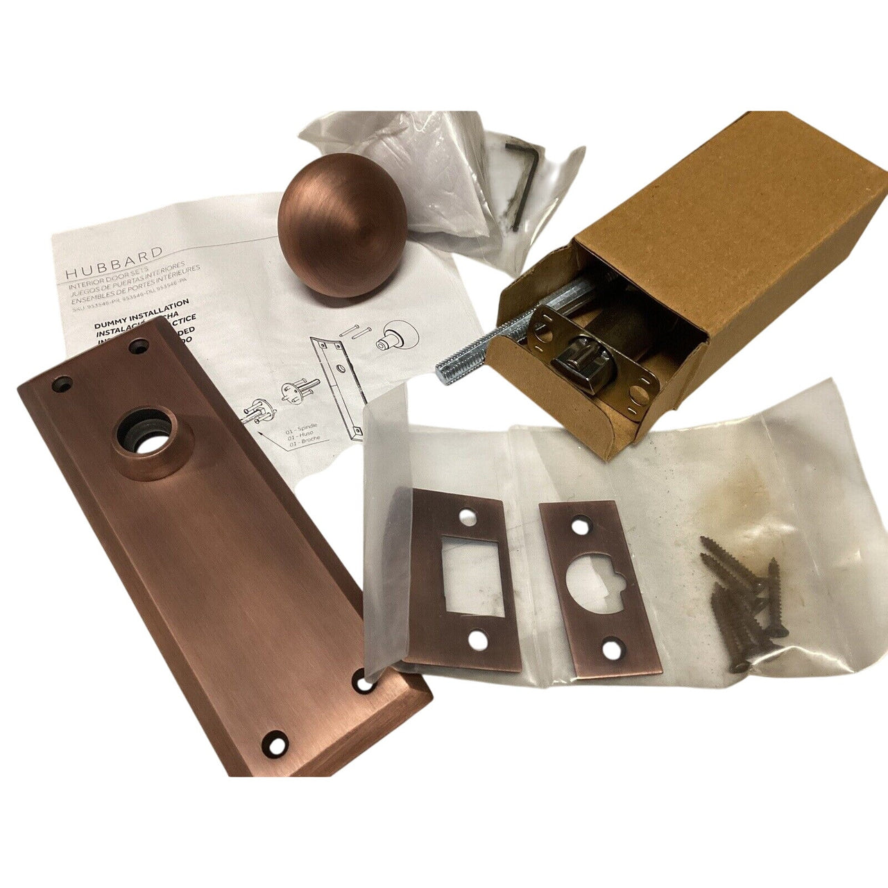 Signature Hardware 480924 Hubbard Passage Door Knob Set - Brushed Bronze