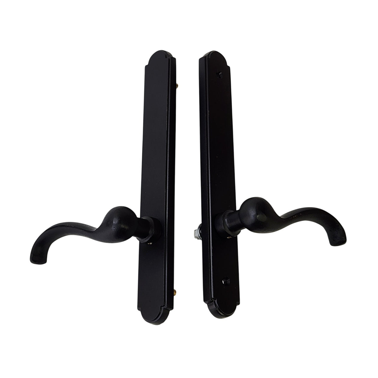 Emtek 1314TTLHFB Multi Point Non-Keyed Fixed Handle, Arched Style - Bronze READ