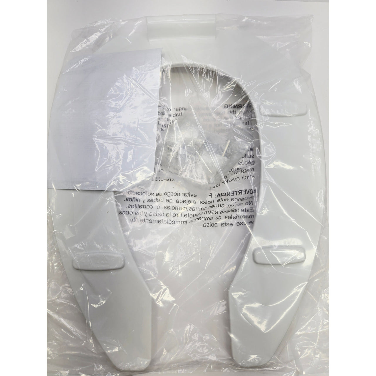 ProFlo PFTSCOFE2000WH Elongated Open Front Toilet Seat, No Lid - White