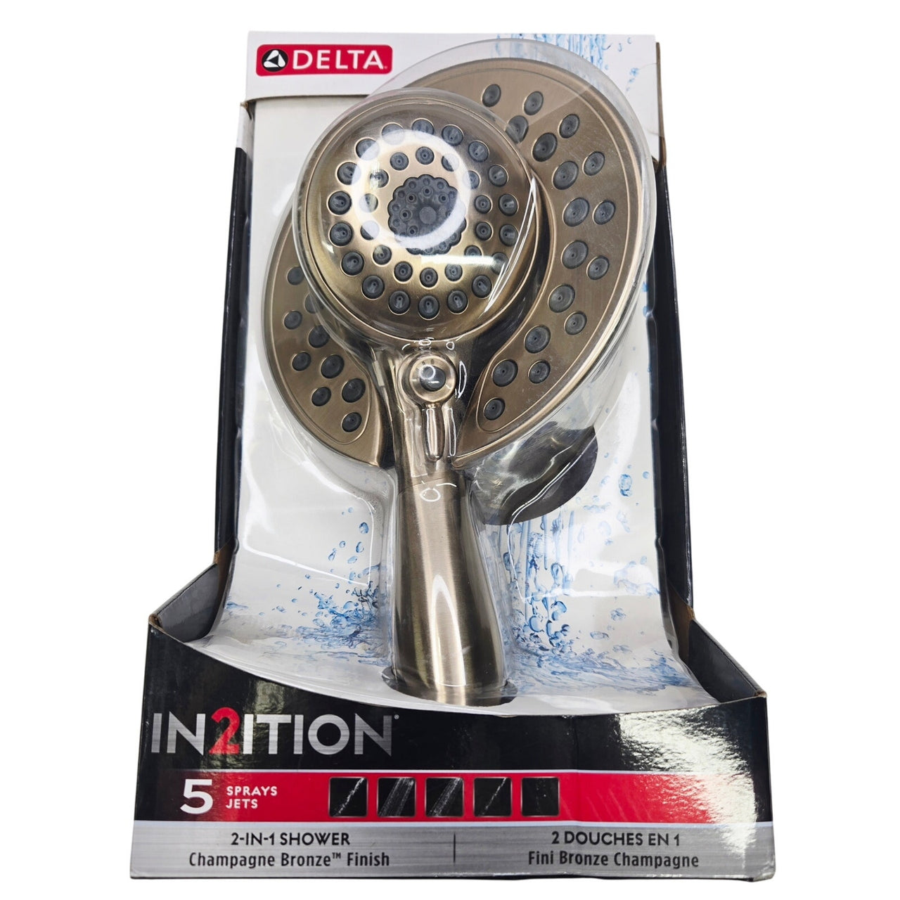 Delta 58569-CZ-PR-PK In2ition 2-in-1 Shower Head / Handshower - Champagne Bronze