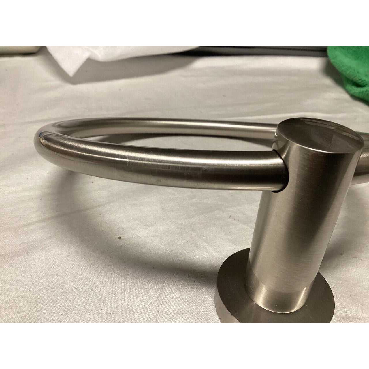 Signature Hardware 296463 Ceeley 7-1/2" Towel Ring - Brushed Nickel *READ