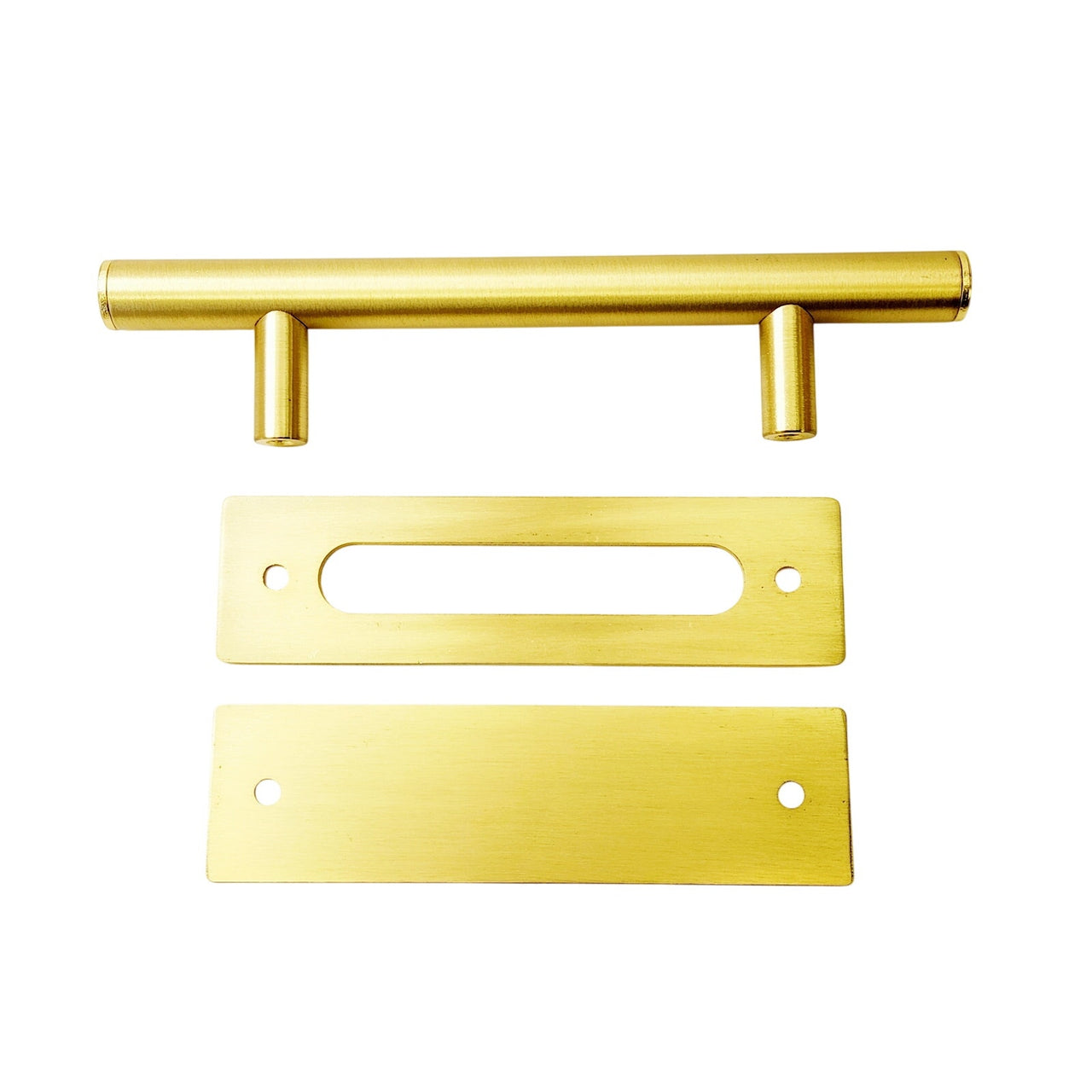 Signature Hardware 489753 Adleigh Sliding Barn Door Pull Set - Champagne Brass