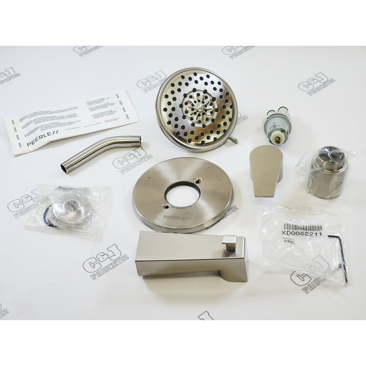 Peerless PTT14419-BN Xander 1.5 GPM Tub and Shower Trim Only - Brushed Nickel