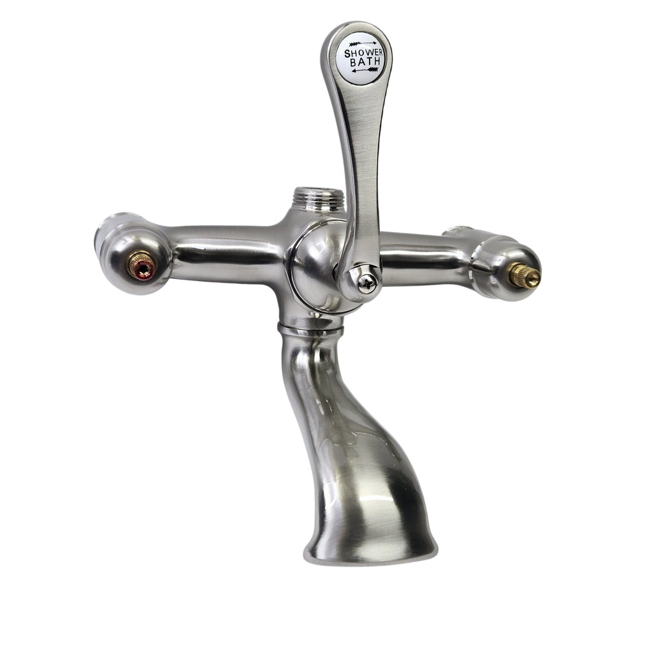 Signature Hardware HL-308-4-NH-BN English Telephone Faucet Body - Brushed Nickel