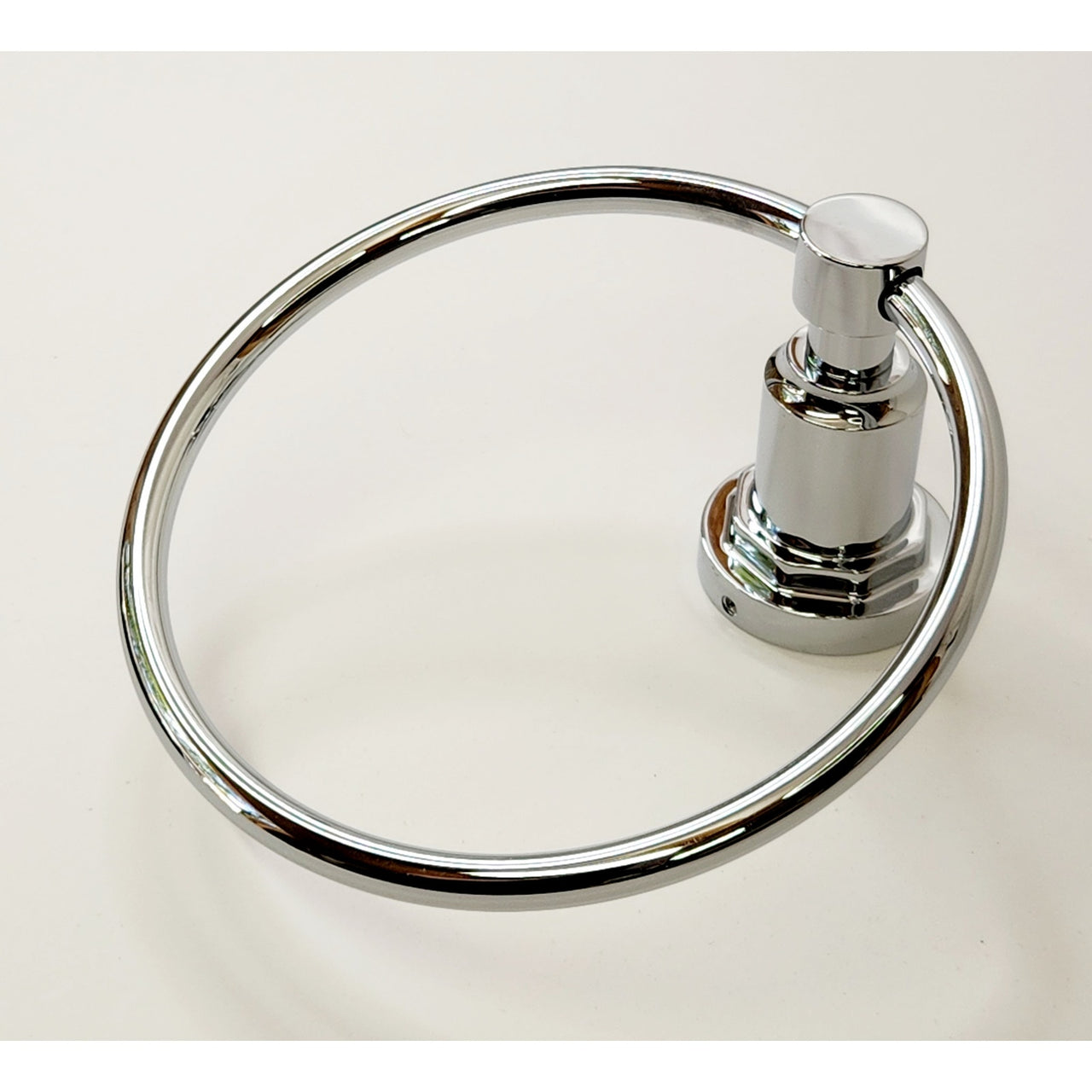 Signature Hardware 447227 Greyfield Towel Ring - Polished Chrome