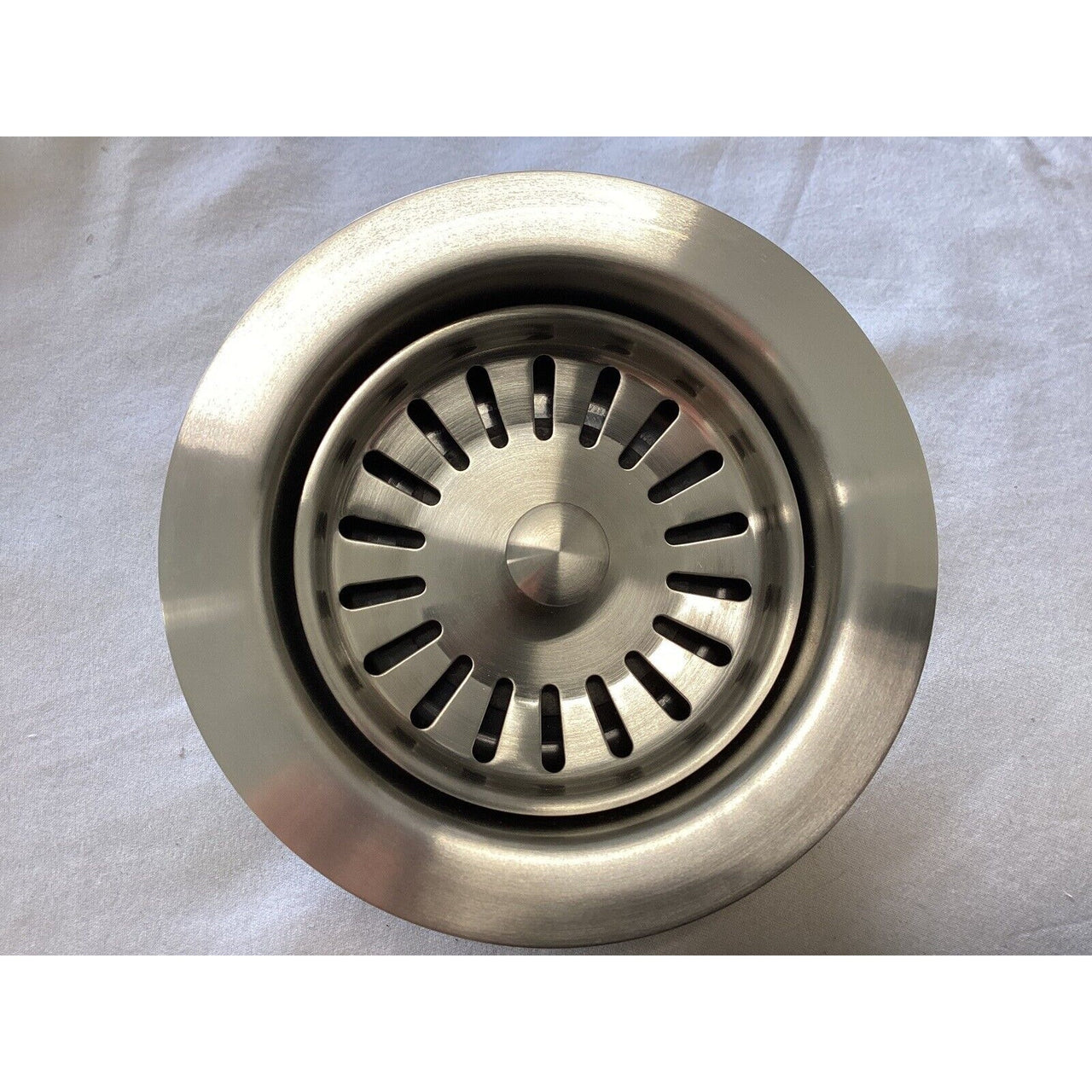 Signature Hardware 446668 4.5" Garbage Disposal Flange w/Stopper-Stainless Steel