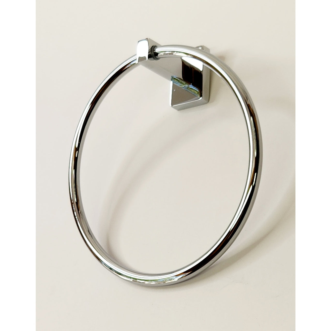 Signature Hardware 353692 Helsinki 7-1/2" Wall-Mounted Towel Ring - Chrome