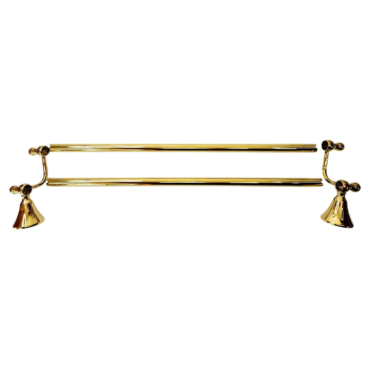 Signature Hardware 498190 Traditional 26-3/4" Towel Bar - Polished Brass