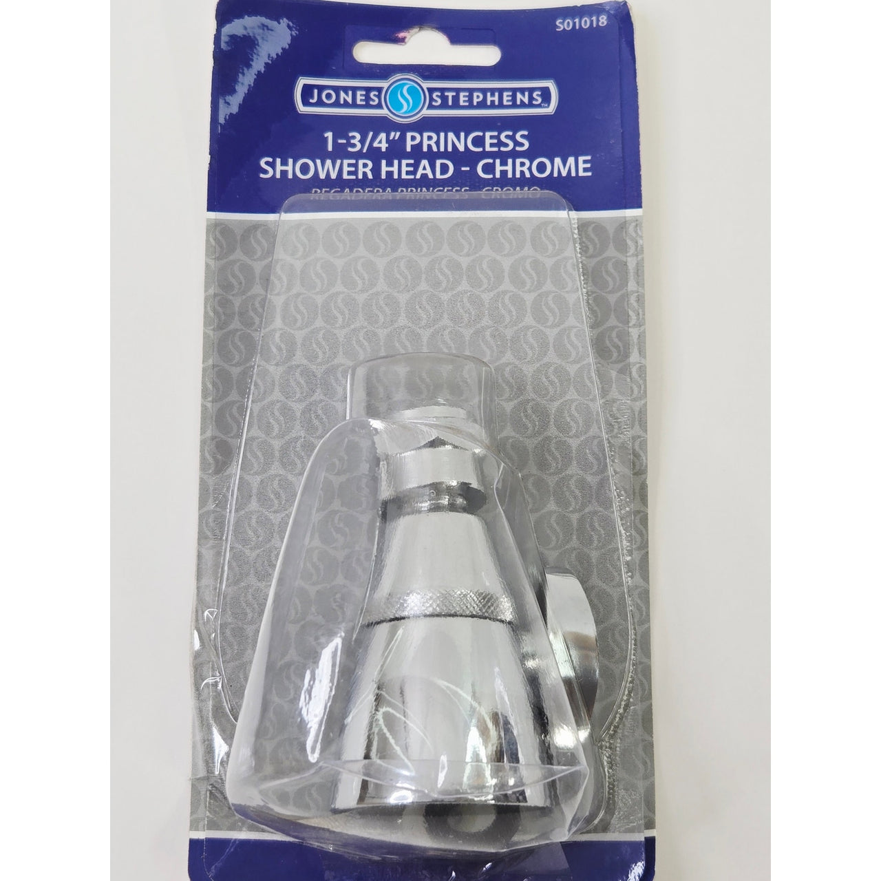 Jones Stephens S01018 1-3/4" Brass 1.8 GPM Adjustable Shower Head - Chrome