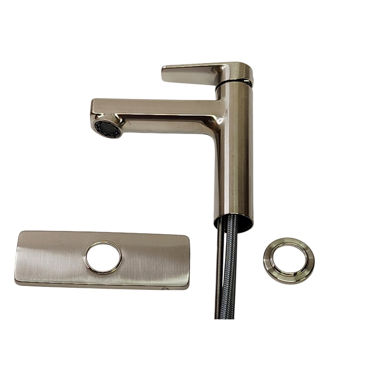 Moen 40051BN Cleveland Slate Single Hole Bathroom Faucet - Brushed Nickel
