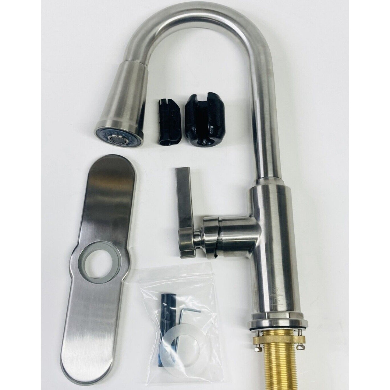 Signature Hardware 483552 Greyfield Pull Down Bar Faucet - Stainless Steel *READ