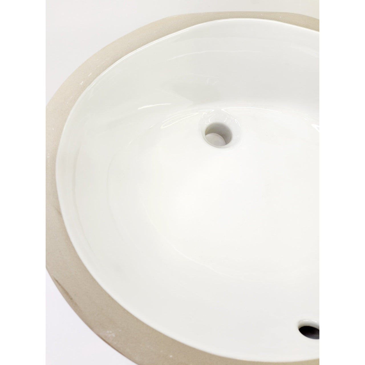 Signature Hardware 447970 Mangrove 17 in. Undermount Oval Bathroom Sink - White