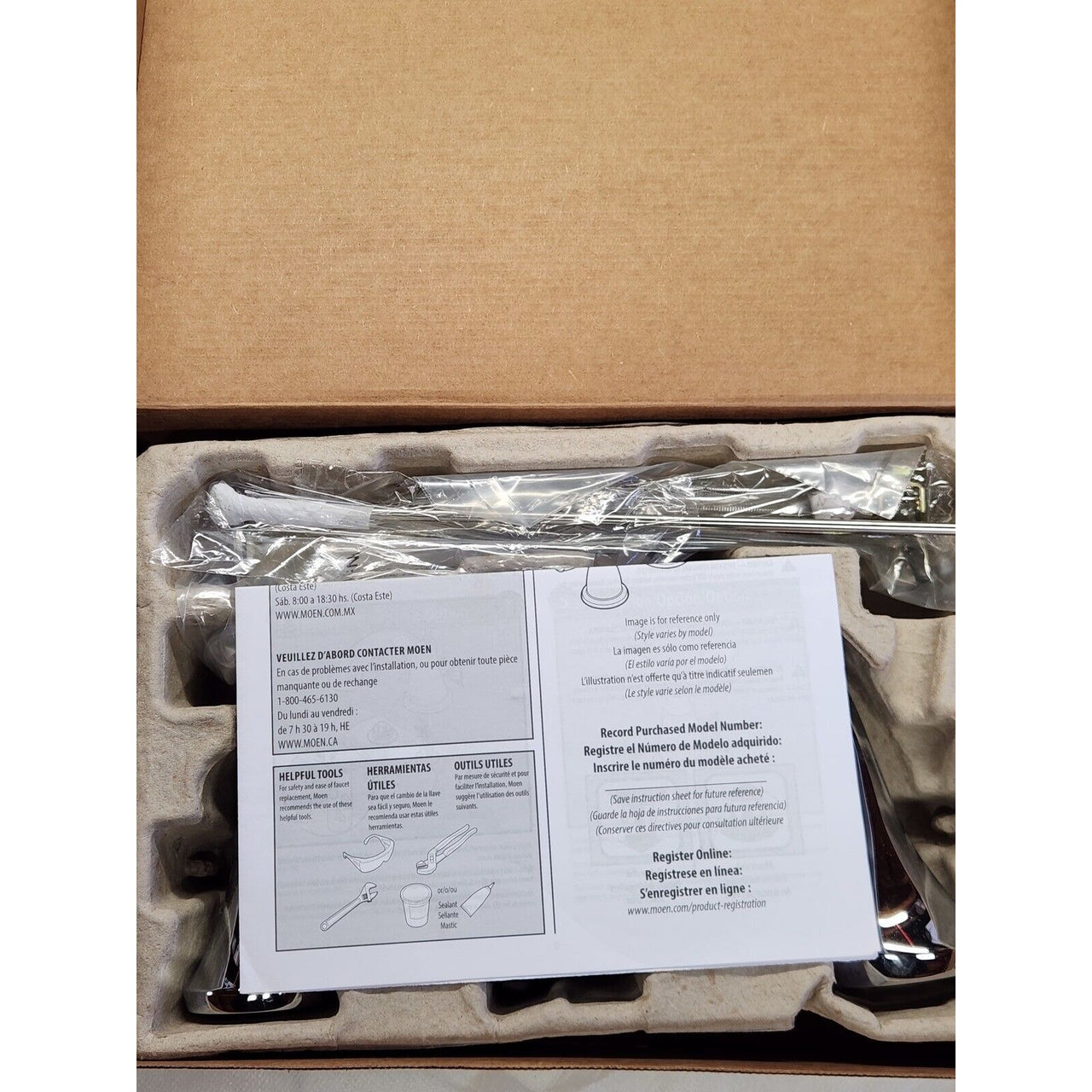 Moen T6420 Eva Chrome Two-Handle High Arc Bathroom Faucet - Chrome