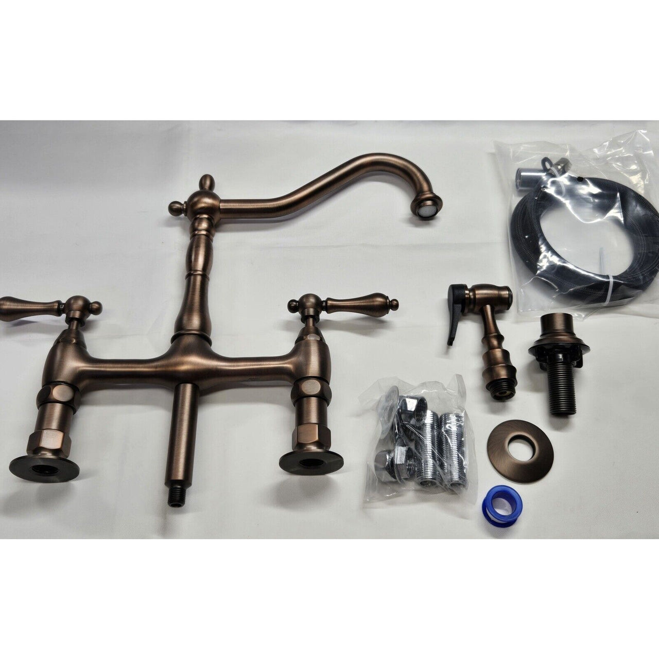 Signature Hardware 329239 Bellevue Bridge Kitchen Faucet - Oil Rubbed Bronze