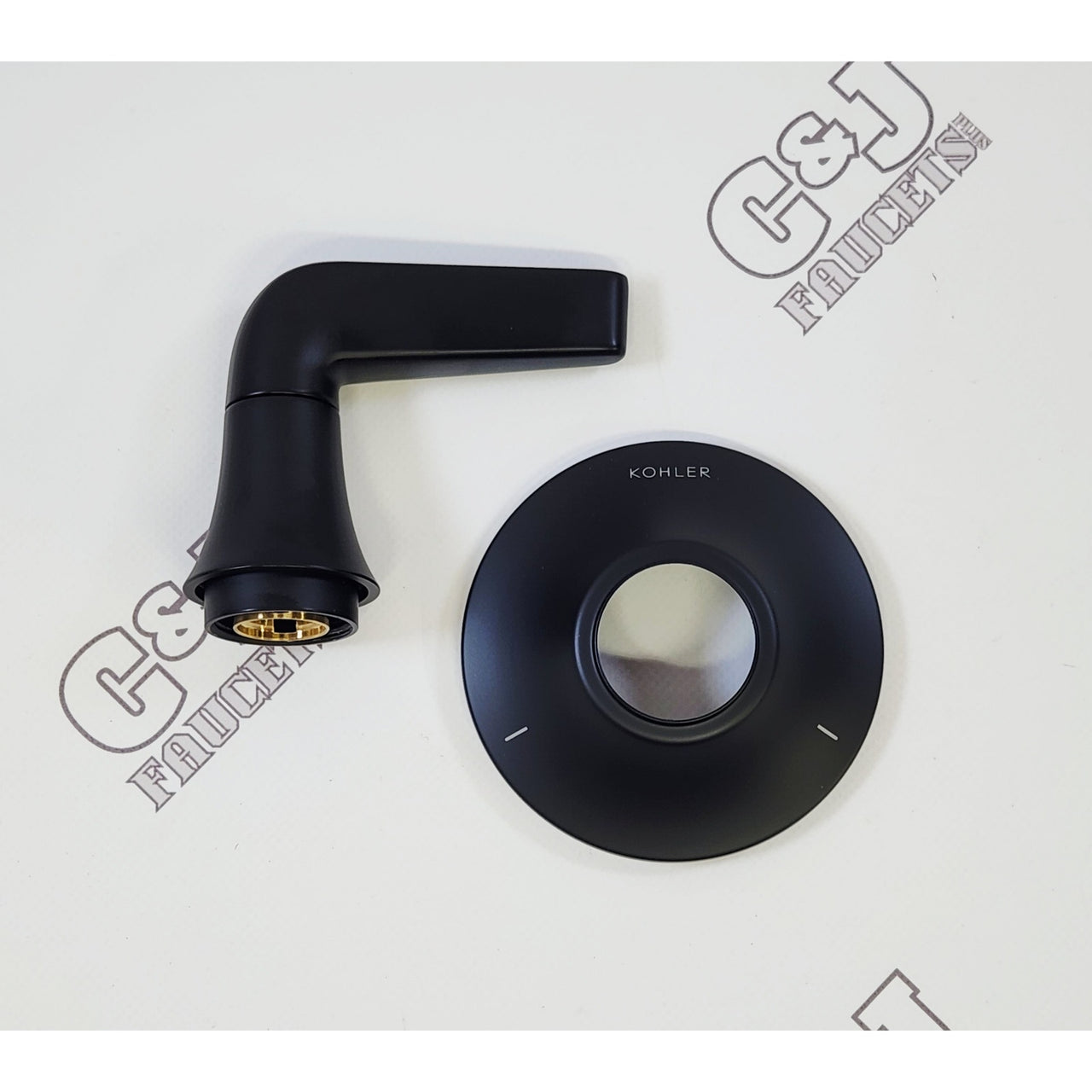 Kohler T22032-4-BL Tempered Transfer Valve Trim Only - Matte Black