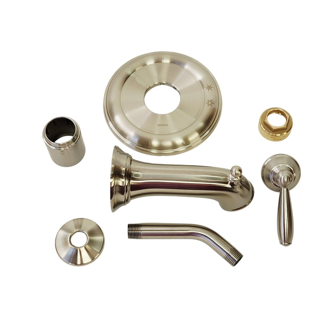 Moen UT2153NHBN Brantford 3 1-Handle Tub and Shower Trim - Brushed Nickel READ