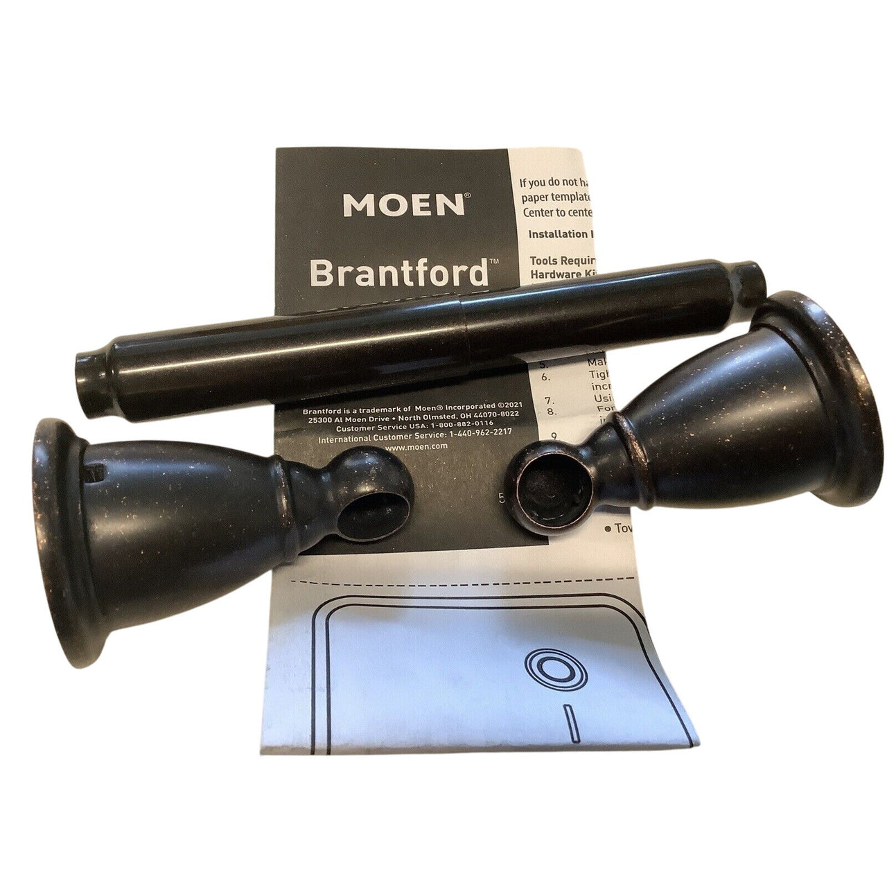 Moen YB2208ORB Brantford Traditional Toilet Paper Holder - Oil-Rubbed Bronze
