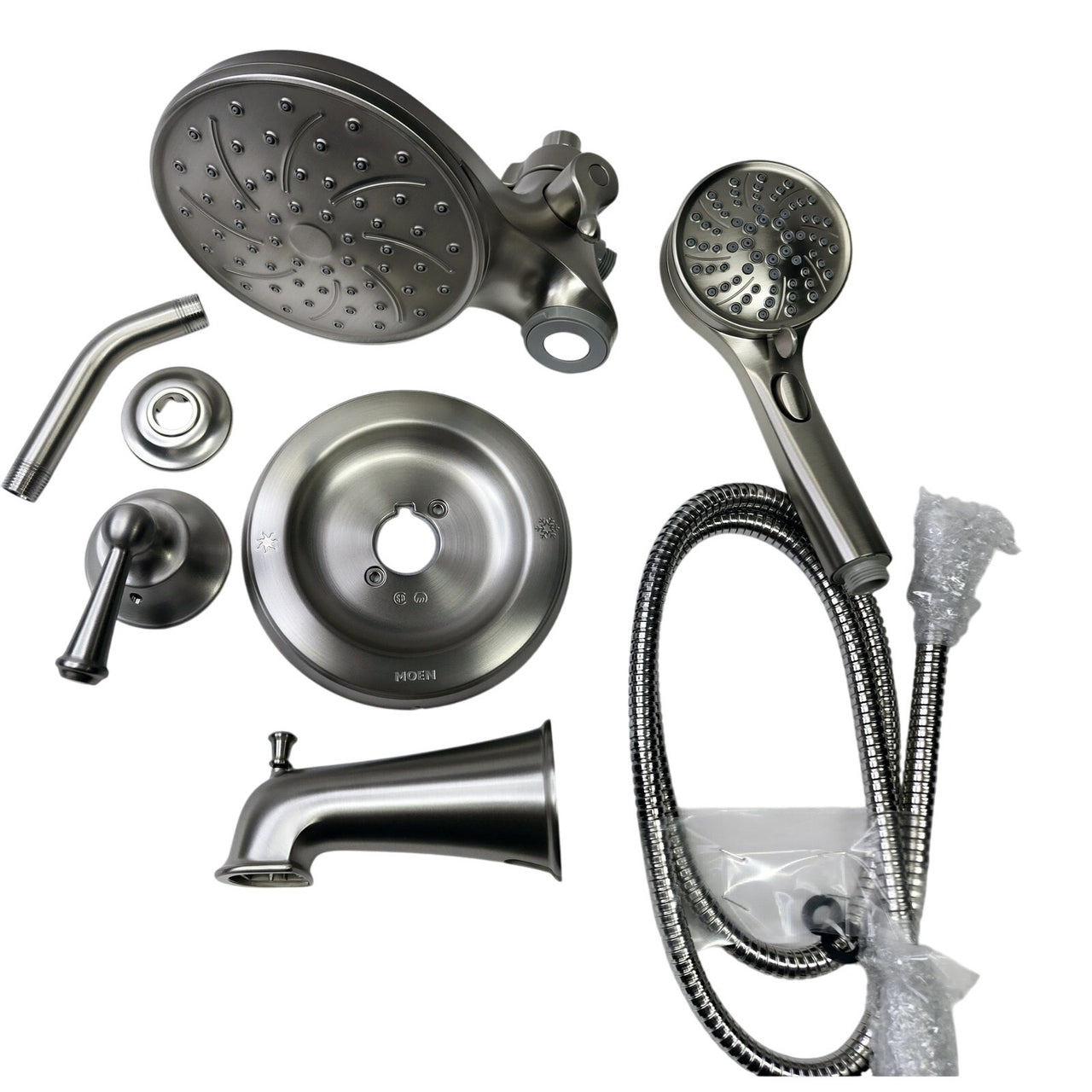 Moen 82611SRN Brecklyn Single Handle Tub and Shower Faucet - Brushed Nickel