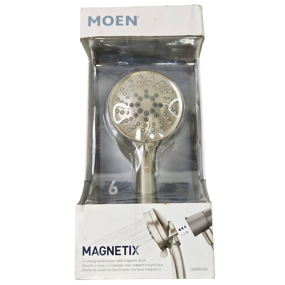 Moen 26000SRN Attract Hand Shower with Adjustable Bracket -Brush Nickel