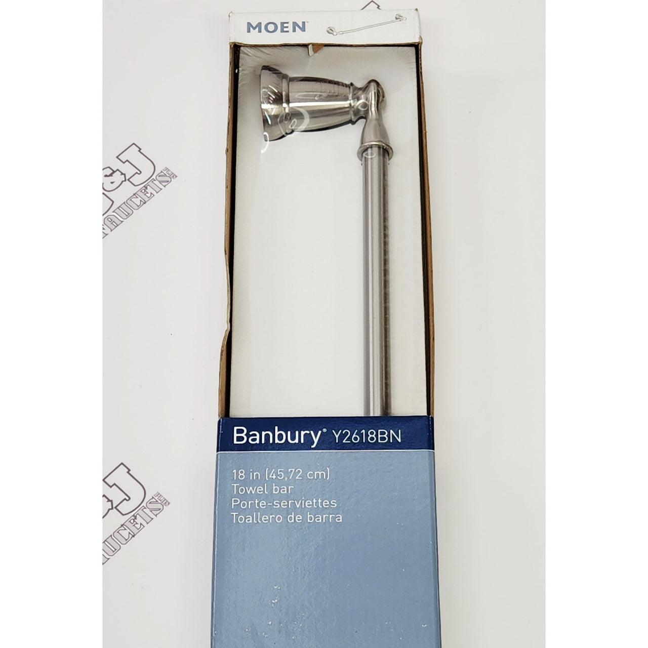 Moen Y2618BN Banbury 18" Towel Bar - Brushed Nickel