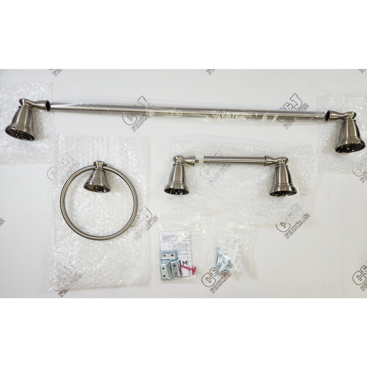 Moen Y2633BN Banbury Bathroom Accessory Kit - Brushed Nickel
