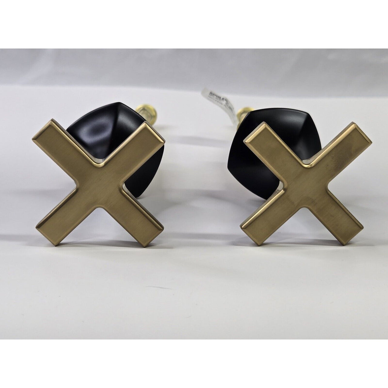 Kohler 27010-3-BMB Occasion Cross Handles for Bathroom Sink - Black/Gold *READ1