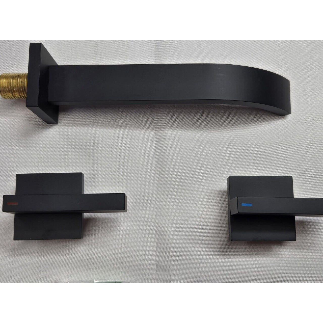 Signature Hardware 485202 Drea Wall-Mount Tub Faucet with Valve - Matte Black
