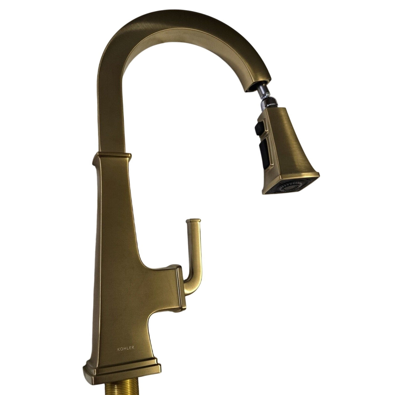 Kohler 23830-2MB Riff Single Handle Kitchen Sink Faucet - Brushed Moderne Brass