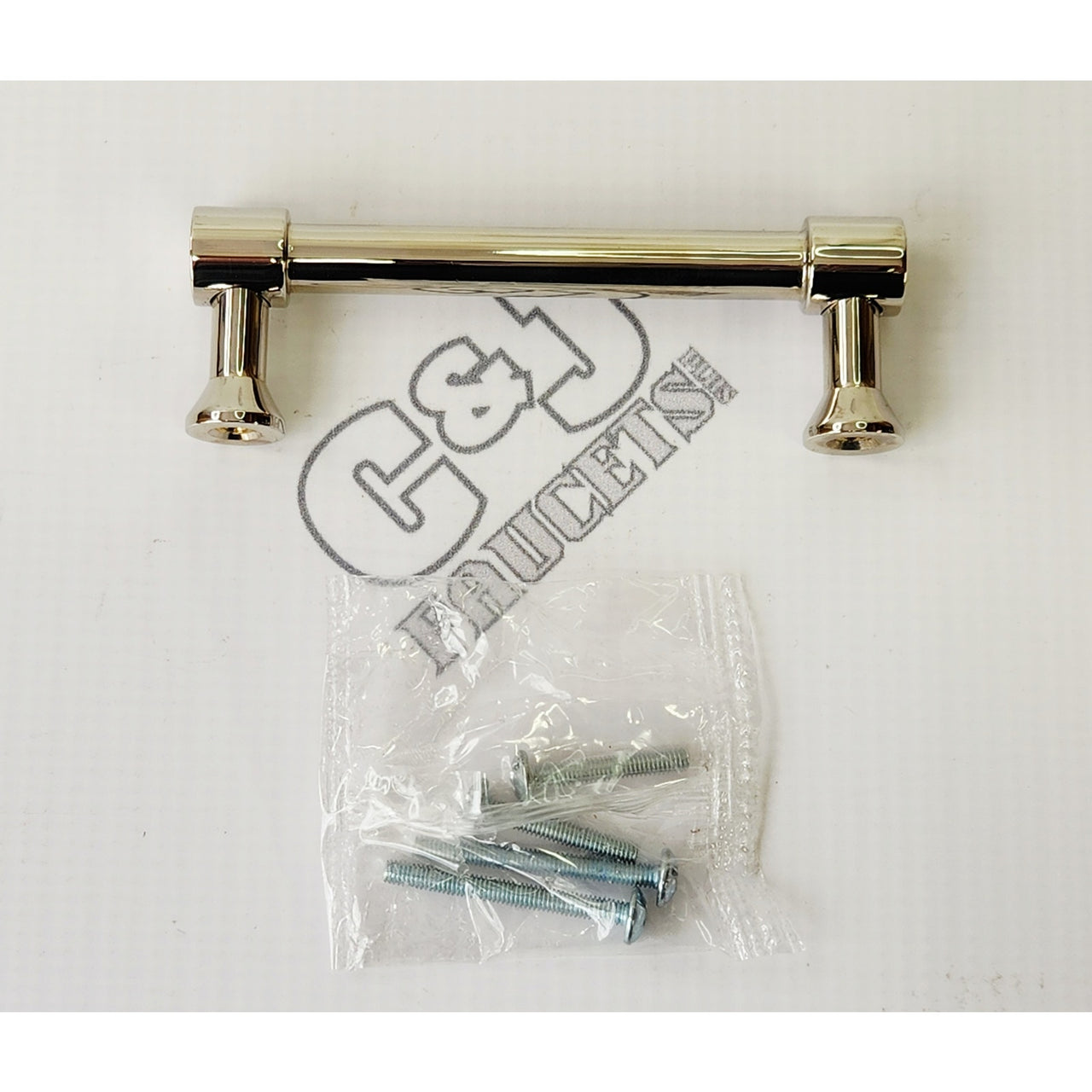 Signature Hardware 441722 3-3/4" Strasbourg Cabinet Pull - Polished Nickel