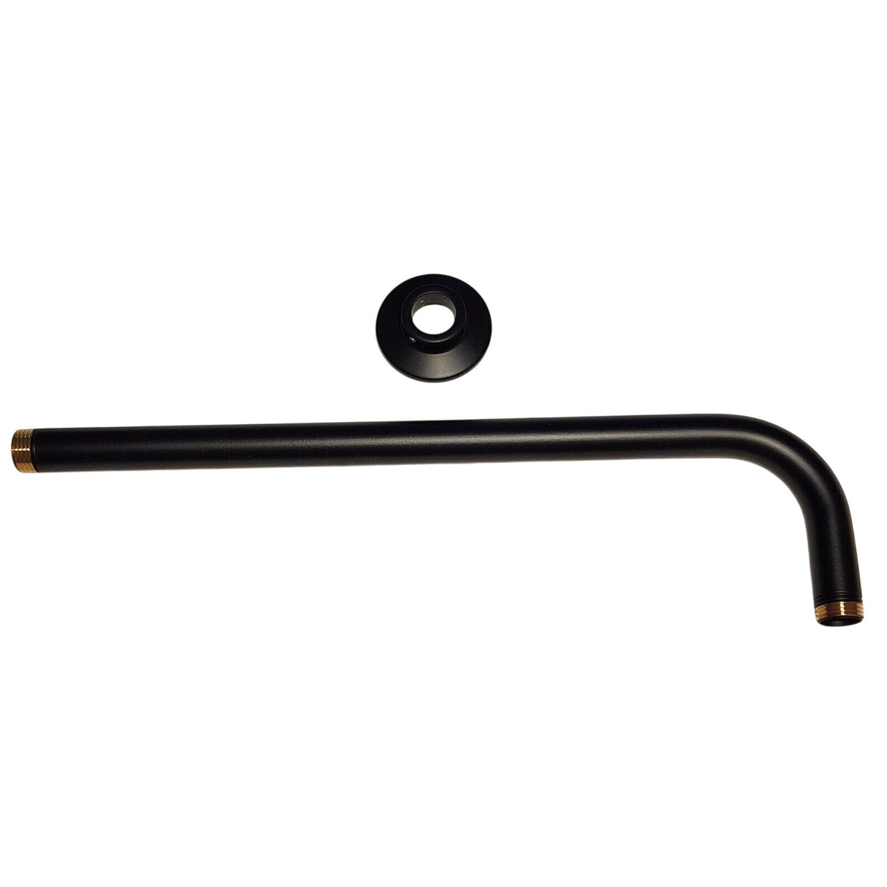 Kohler 10124-BL Wall-Mount Rainhead Arm and Flange - Matte Black