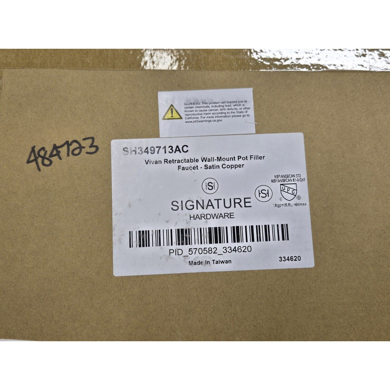 Signature Hardware 484723 Vivan Double Handle Pot Filler - Satin Copper