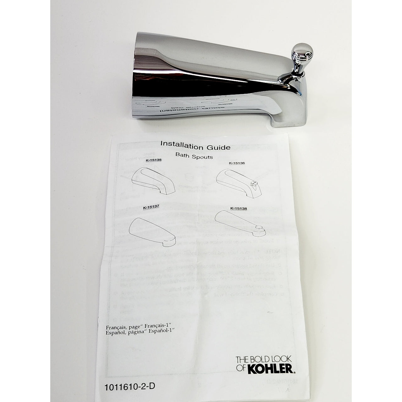 Kohler 389-CP Devonshire 4-7/16" Diverter Bath Spout - Polished Chrome