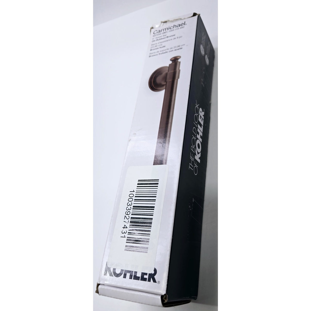 Kohler R27234-2BZ Carmichael 9 in. Grab Bar - Oil Rubbed Bronze