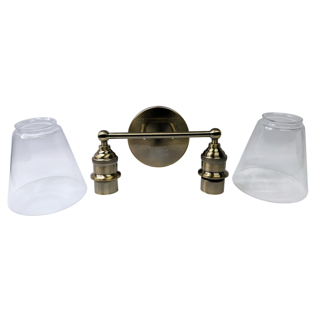 Signature Hardware 482606 2 Light 15" Wide Bathroom Vanity Light - Aged Brass
