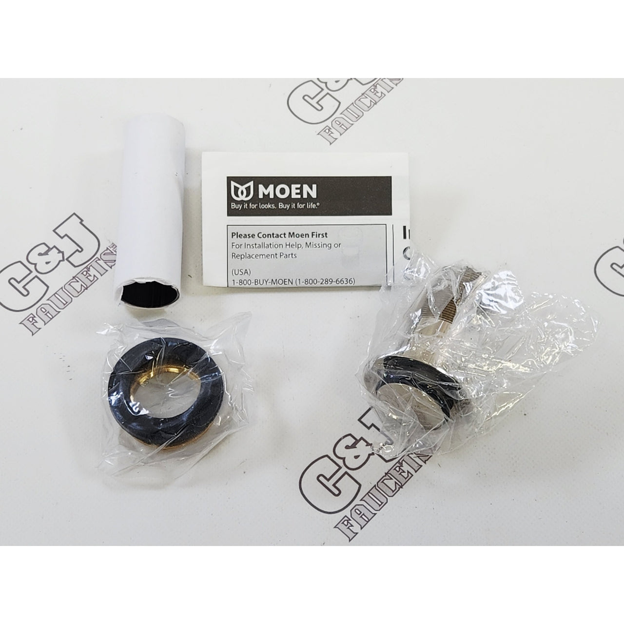 Moen 140780NL 1-1/4" Bathroom Push Button Sink Drain Assembly - Polished Nickel