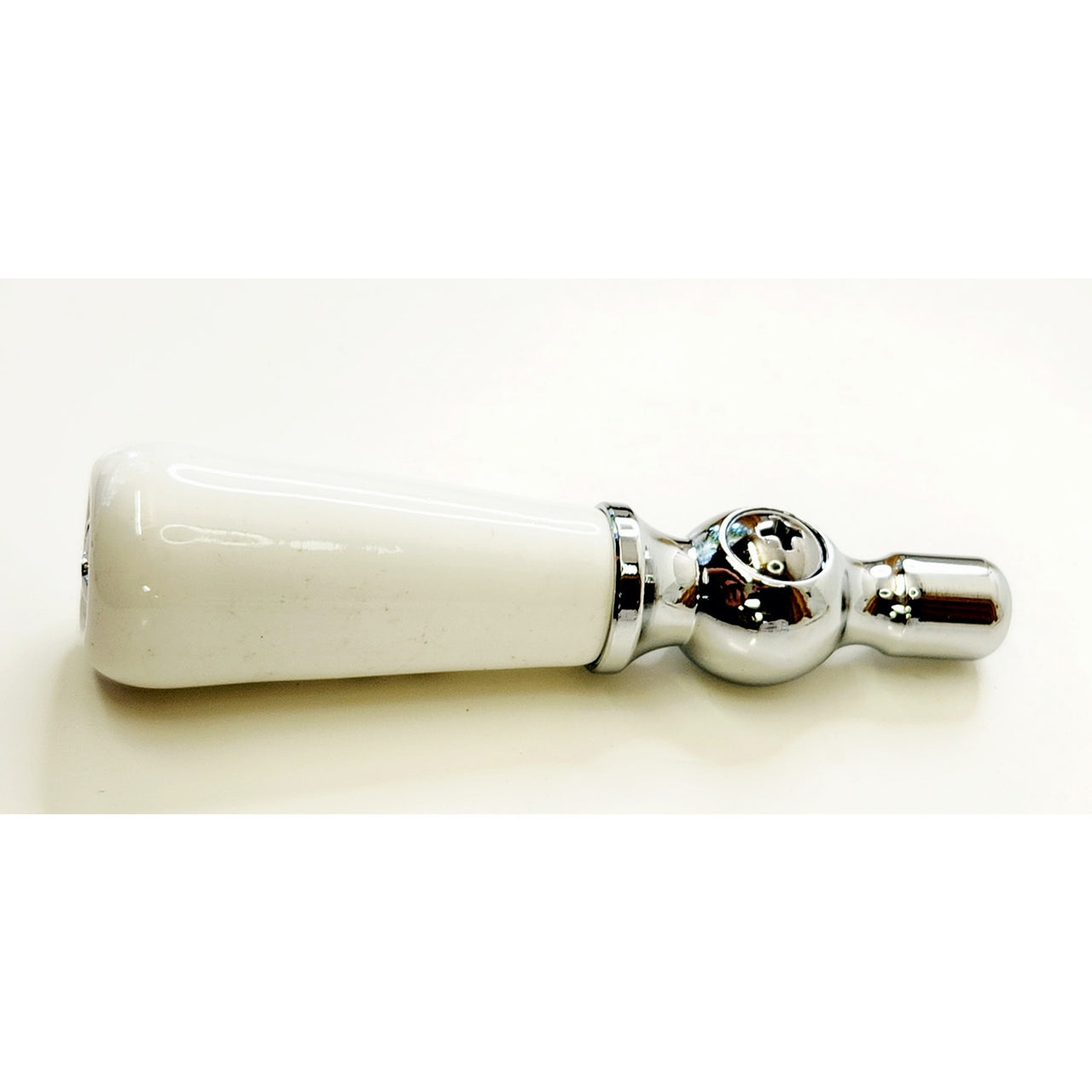 Signature Hardware 329508 Small Porcelain Lever Handle(cold only)-Brushed Nickel