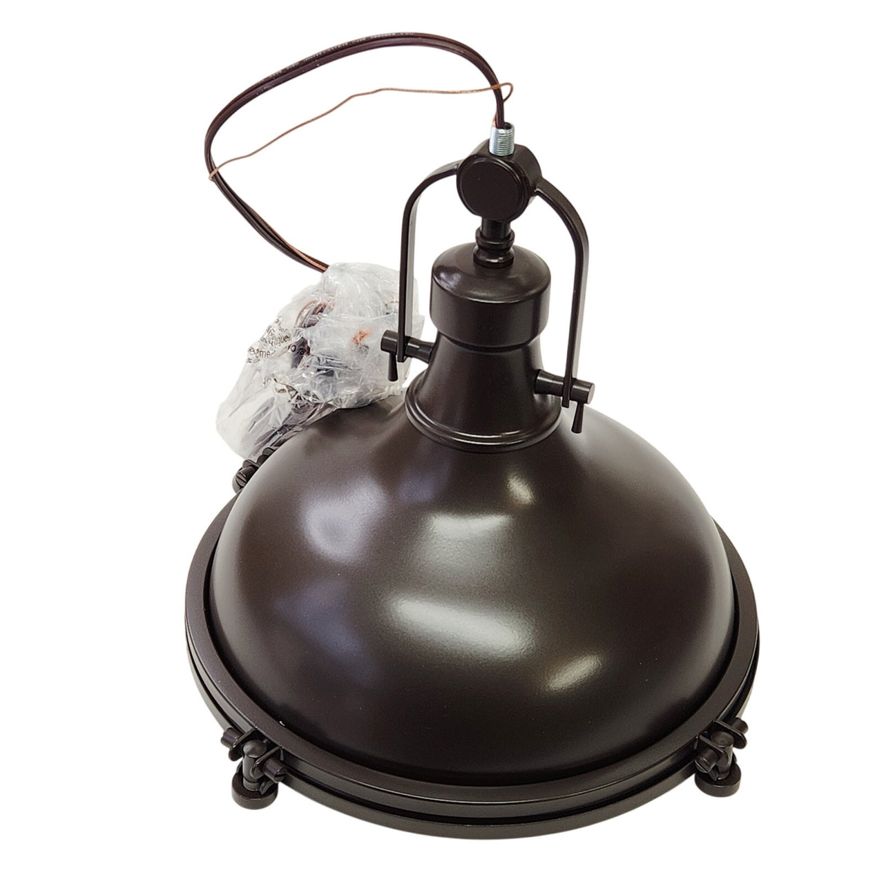 Progress Lighting P5188-108 Fresnel Lens 12" Wide Pendant - Oil Rubbed Bronze