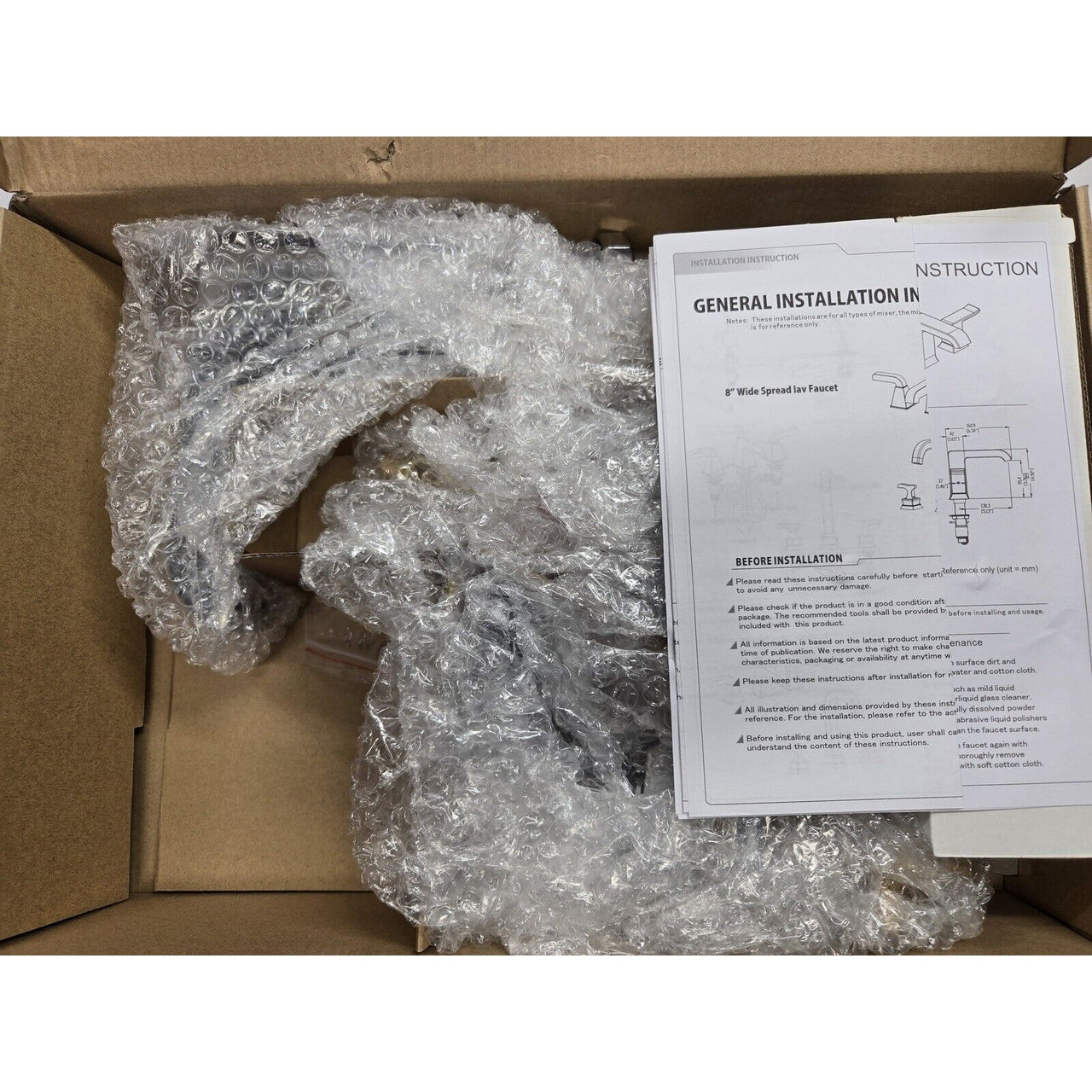 Signature Hardware 353514 Delite Widespread Bath Sink Faucet - Polished Chrome
