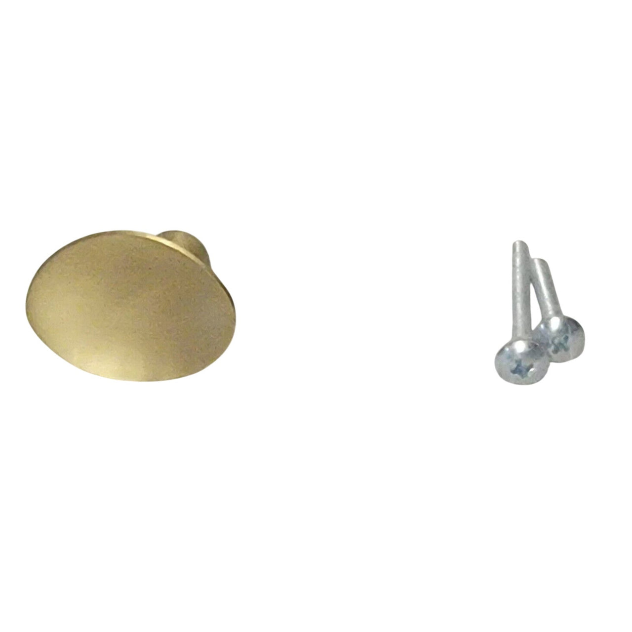Signature Hardware 441816 Ruedo 1-3/8 Inch Oval Cabinet Knob Brushed Brass