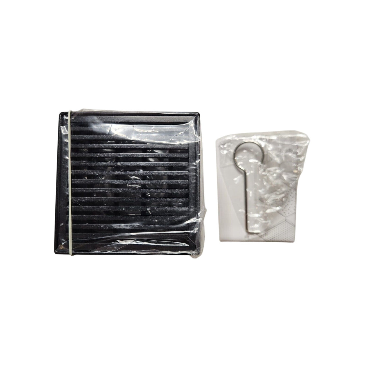 Signature Hardware 443300 Carmen 4" Square Shower Drain less Flange -Matte Black