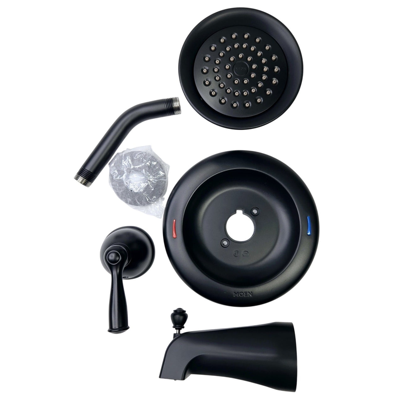 Moen 82910BL Banbury 1-Handle Tub/Shower Faucet Trim Kit - Matte Black