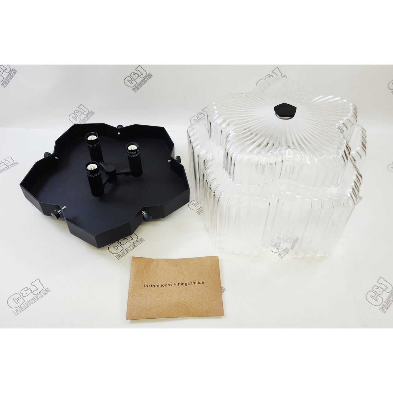 Kohler 31780-FM03-BLL Occasion 3 Light 15" Flush Mount - Matte Black
