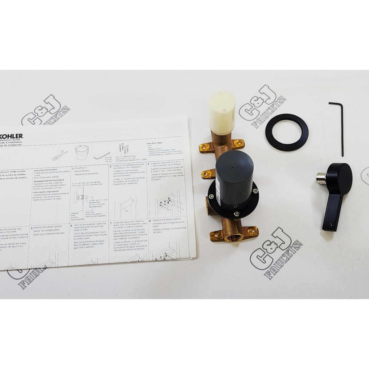 Kohler 77980-4-BL Components Wall Mount Faucet Lever Handle - Matte Black READ