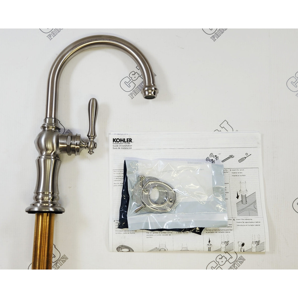 Kohler 99264-VS Artifacts Single Hole 1.5 GPM Kitchen Faucet - Vibrant Stainless