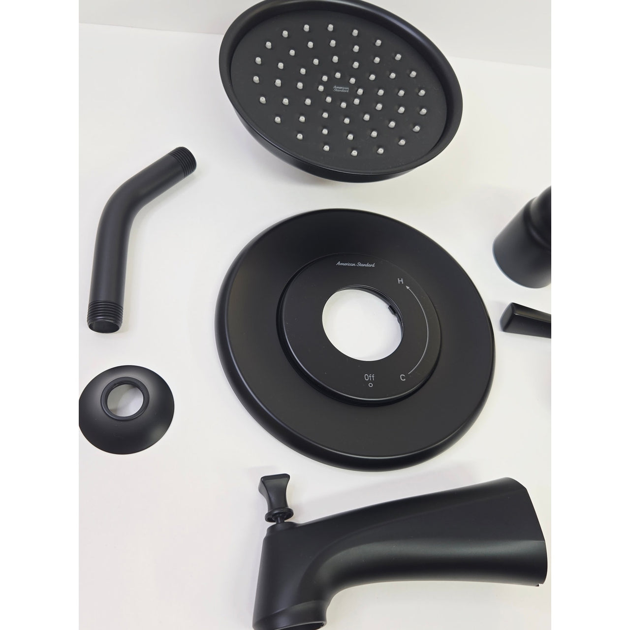 American Standard 7417502.243 Rumson 1-Spray Tub and Shower Faucet - Matte Black