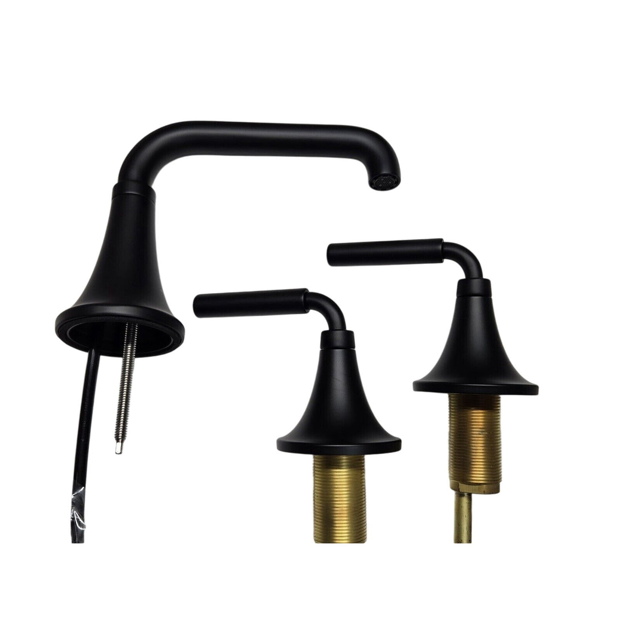 Kohler 27416-4-BL Tone 1.2 GPM Widespread Bathroom Faucet - Matte Black
