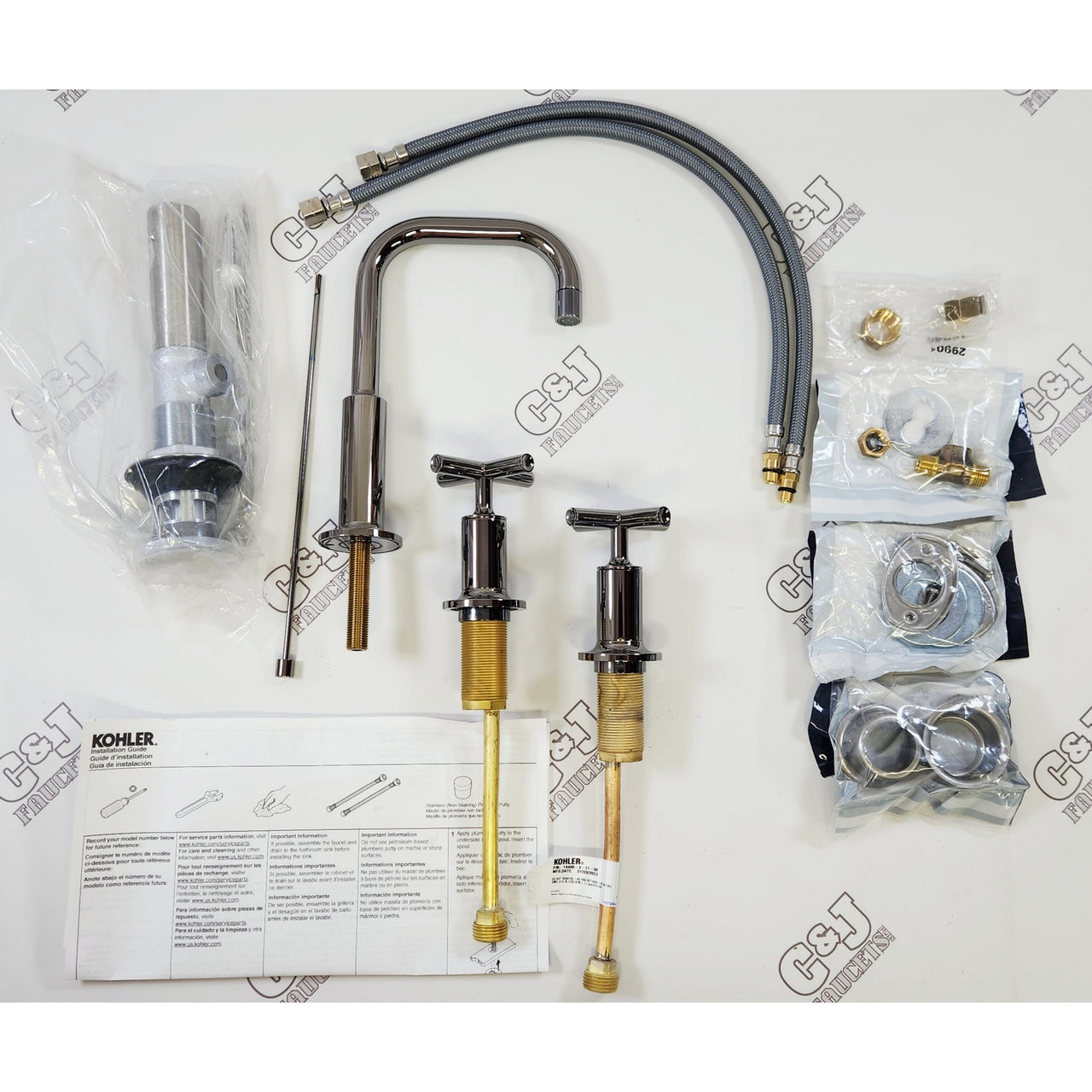 Kohler 14406-3-TT Purist 1.2 GPM Widespread Bathroom Faucet - Vibrant Titanium