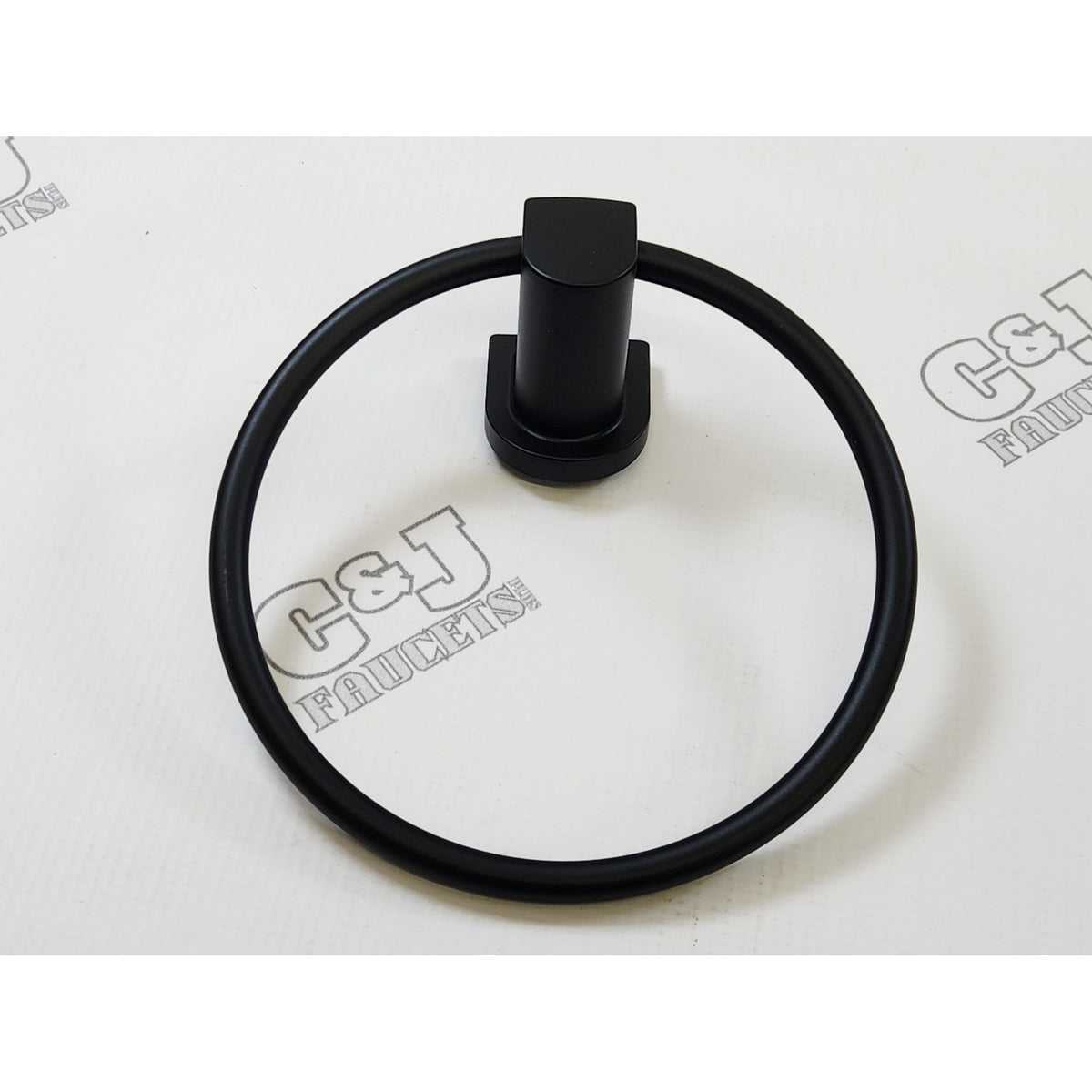 Peerless PA319-BL Xander 6-3/8" Wall Mounted Towel Ring - Matte Black