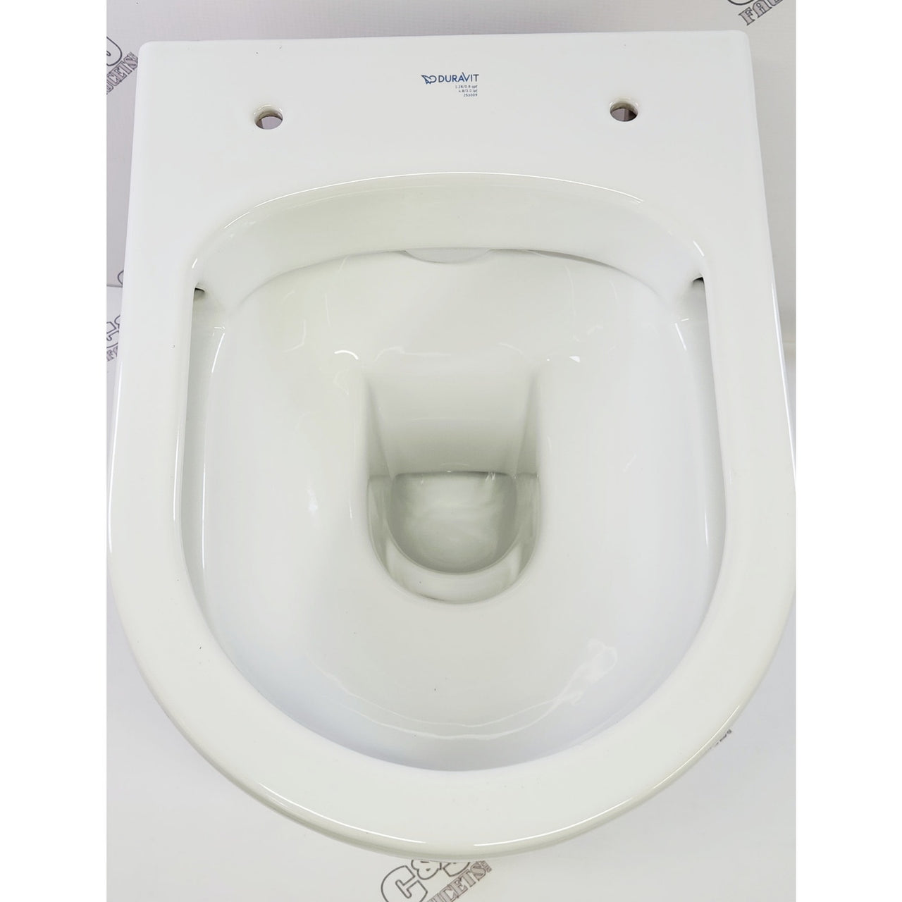 Duravit 2530090092 ME 1.28/0.8 GPF Dual Flush Wall Mount Toilet Bowl Only -White