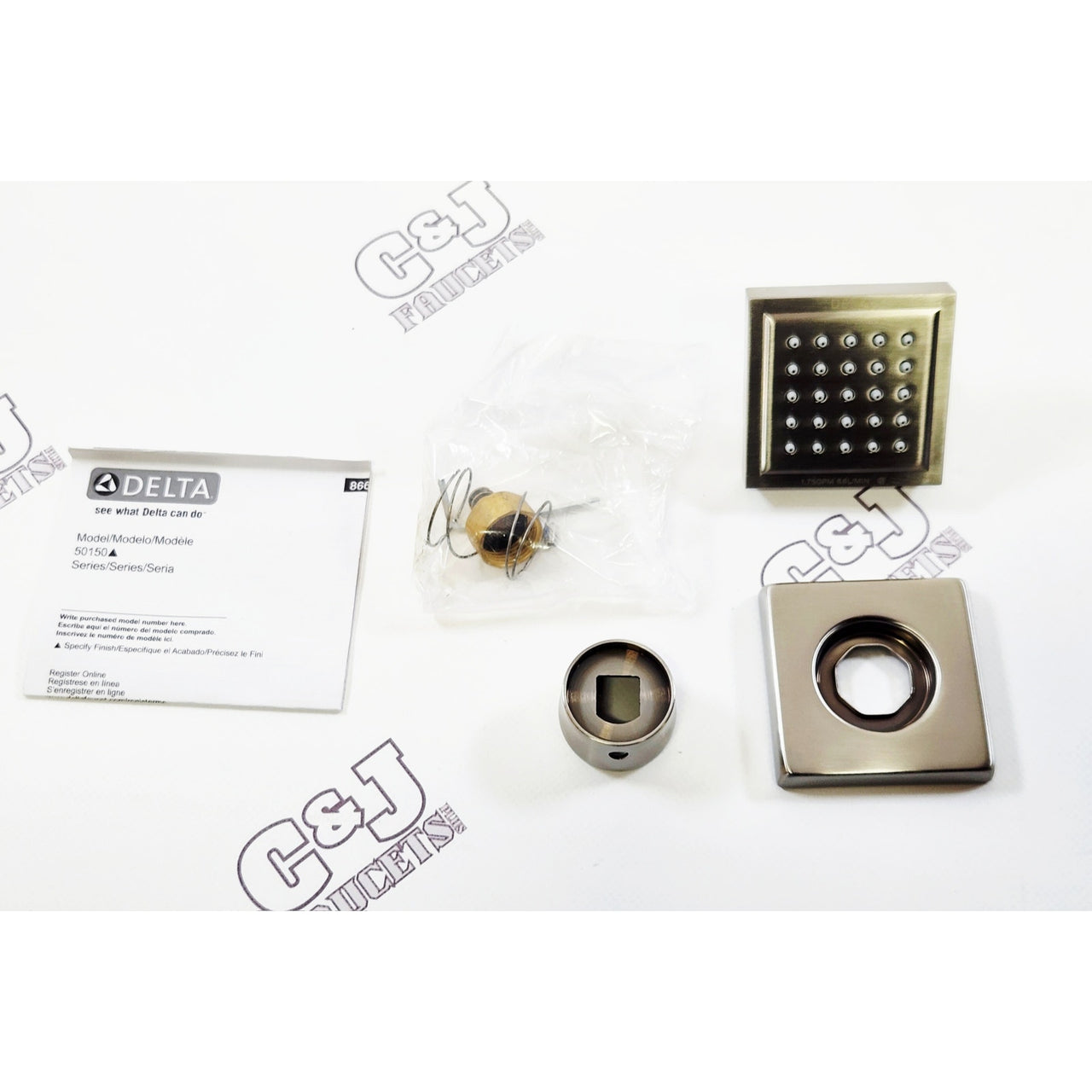 Delta 50150-SS-PR Single Function 1.75 GPM Shower Body Spray -Lumicoat Stainless